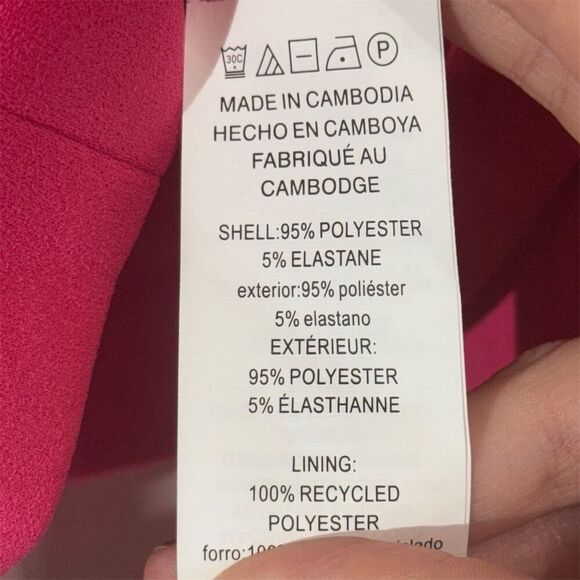 Michael Kors Electric Pink Cropped Blazer Jacket M NWT Bold Power Look Office - Picture 6 of 9